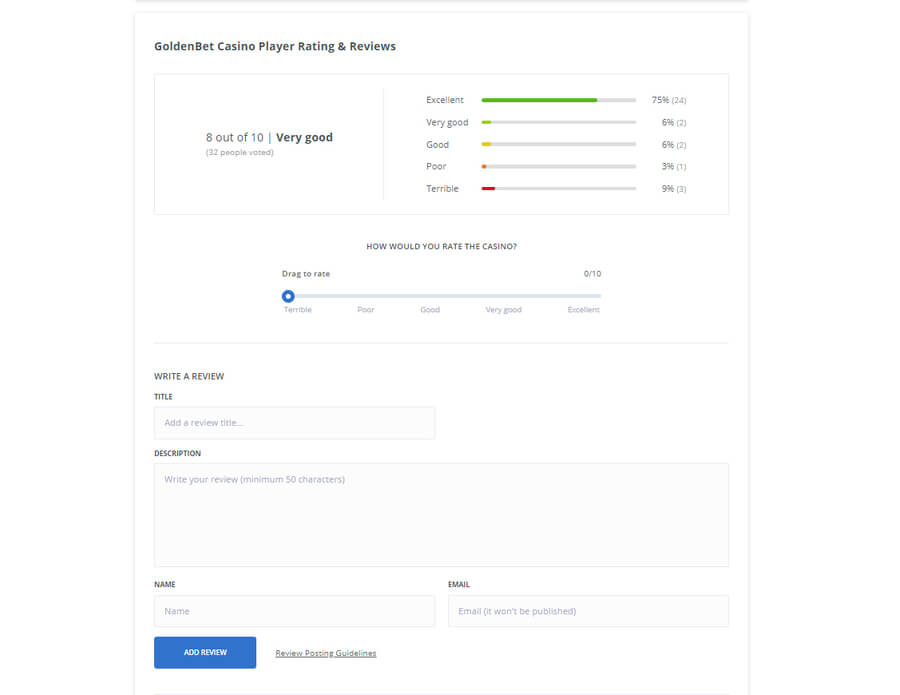 casino ratings and reviews